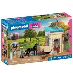 PLAYMOBIL ΜΙΚΡΟΣ ΣΤΑΒΛΟΣ ΜΕ ΠΕΤΑΛΩΤΗ ΑΛΟΓΩΝ 72131