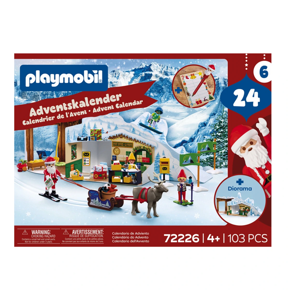 PLAYMOBIL XMAS ΗΜΕΡΟΛΟΓΙΟ ΕΡΓΑΣΤΗΡΙΟ ΑΗ ΒΑΣΙΛΗ 72226