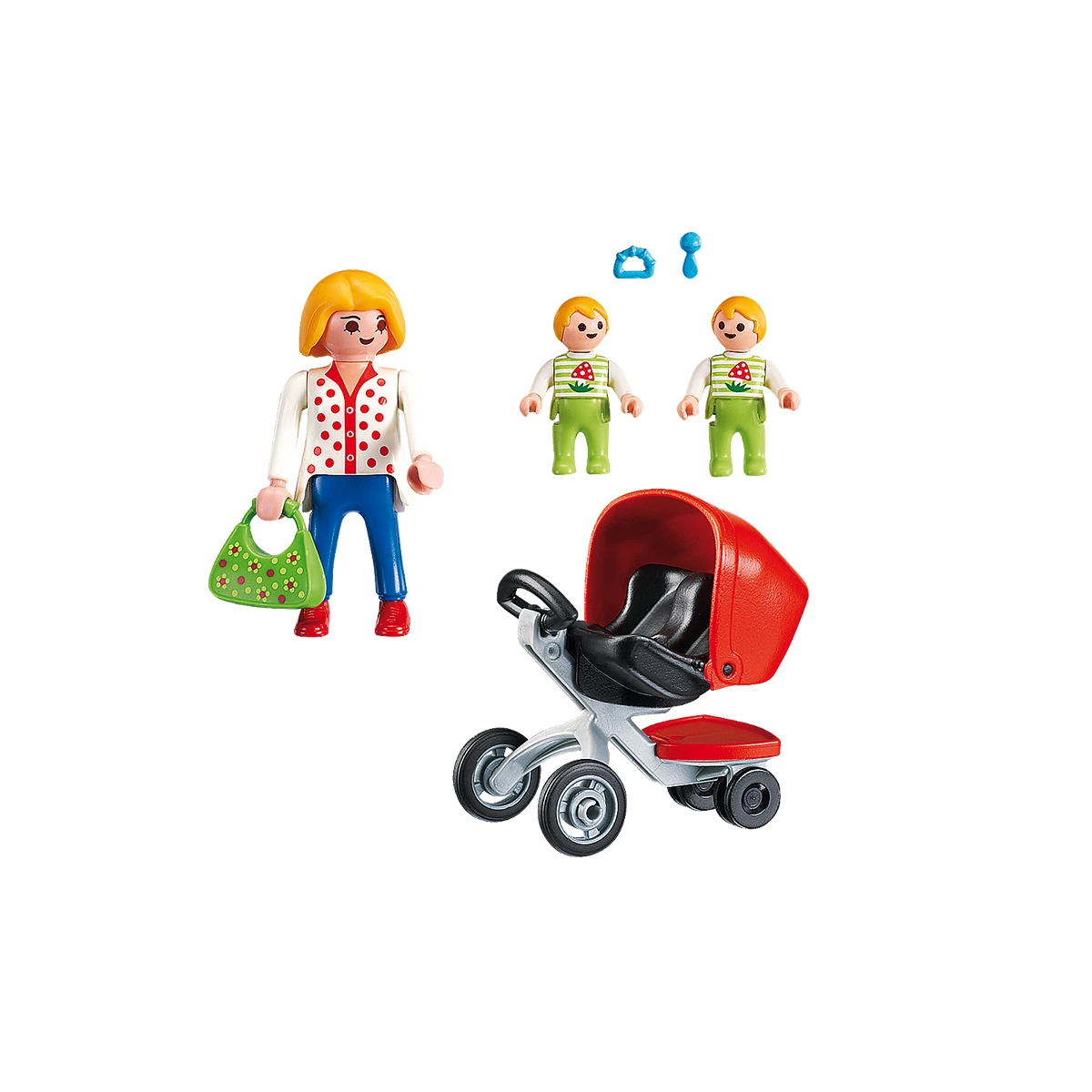 PLAYMOBIL ΜΑΜΑ ΜΕ ΔΙΔΥΜΑ ΚΑΙ ΚΑΡΟΤΣΑΚΙ 5573