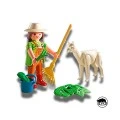 PLAYMOBIL ZOO KEEPER WITH LLAMA 4944