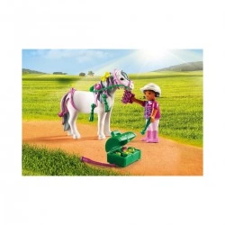 PLAYMOBIL ΠΟΝΥ ΜΕ ΚΑΡΔΟΥΛΕΣ ΚΑΙ ΚΟΡΙΤΣΑΚΙ 6969