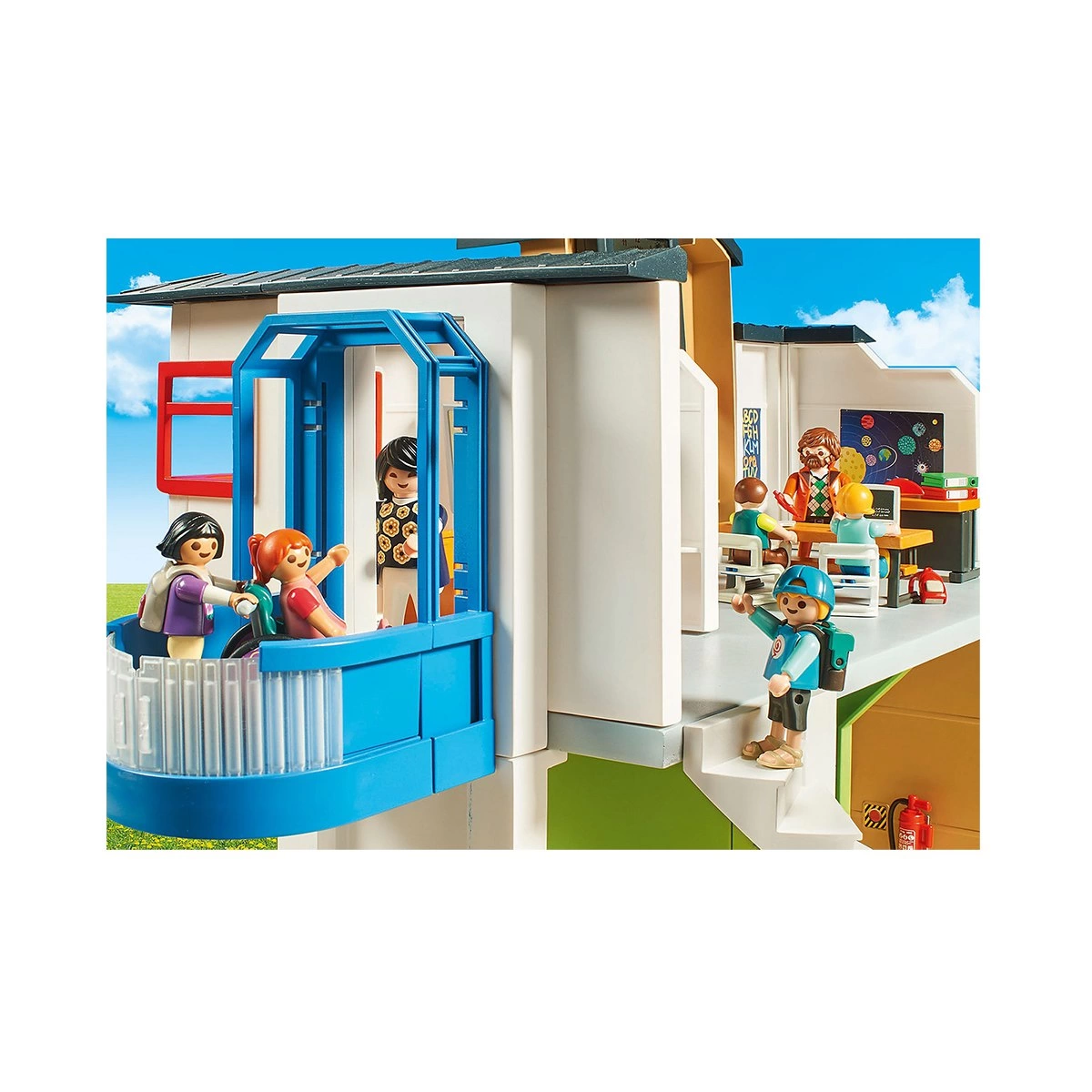 Playmobil 9453 Ecole aménagée- City Life- L'école- Ecole Enfants : Playmobil