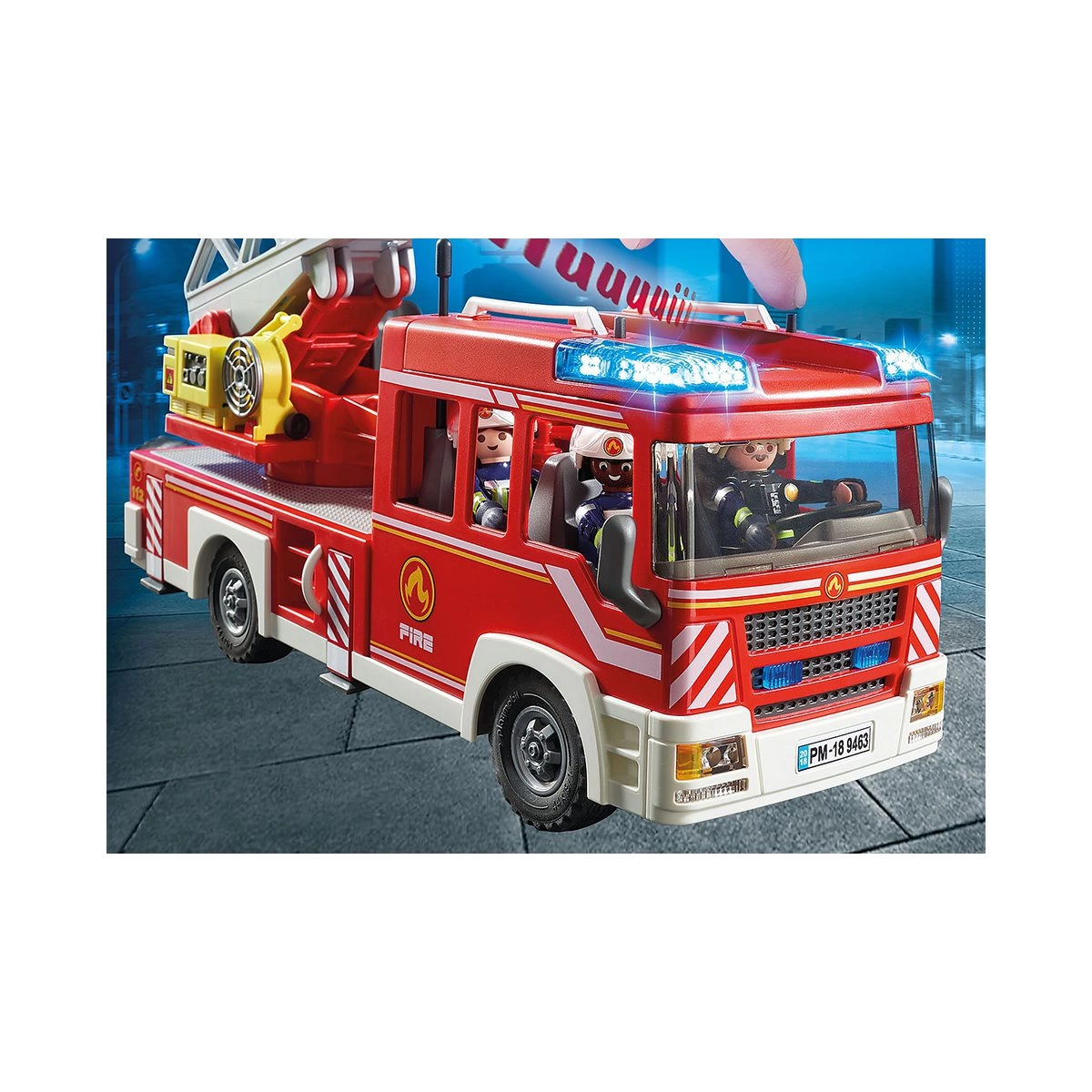 PLAYMOBIL ΟΧΗΜΑ ΠΥΡΟΣΒΕΣΤΙΚΗΣ ΜΕ ΣΚΆΛΑ ΚΑΙ ΚΑΛΑΘΙ ΔΙΑΣΩΣΗΣ 9463
