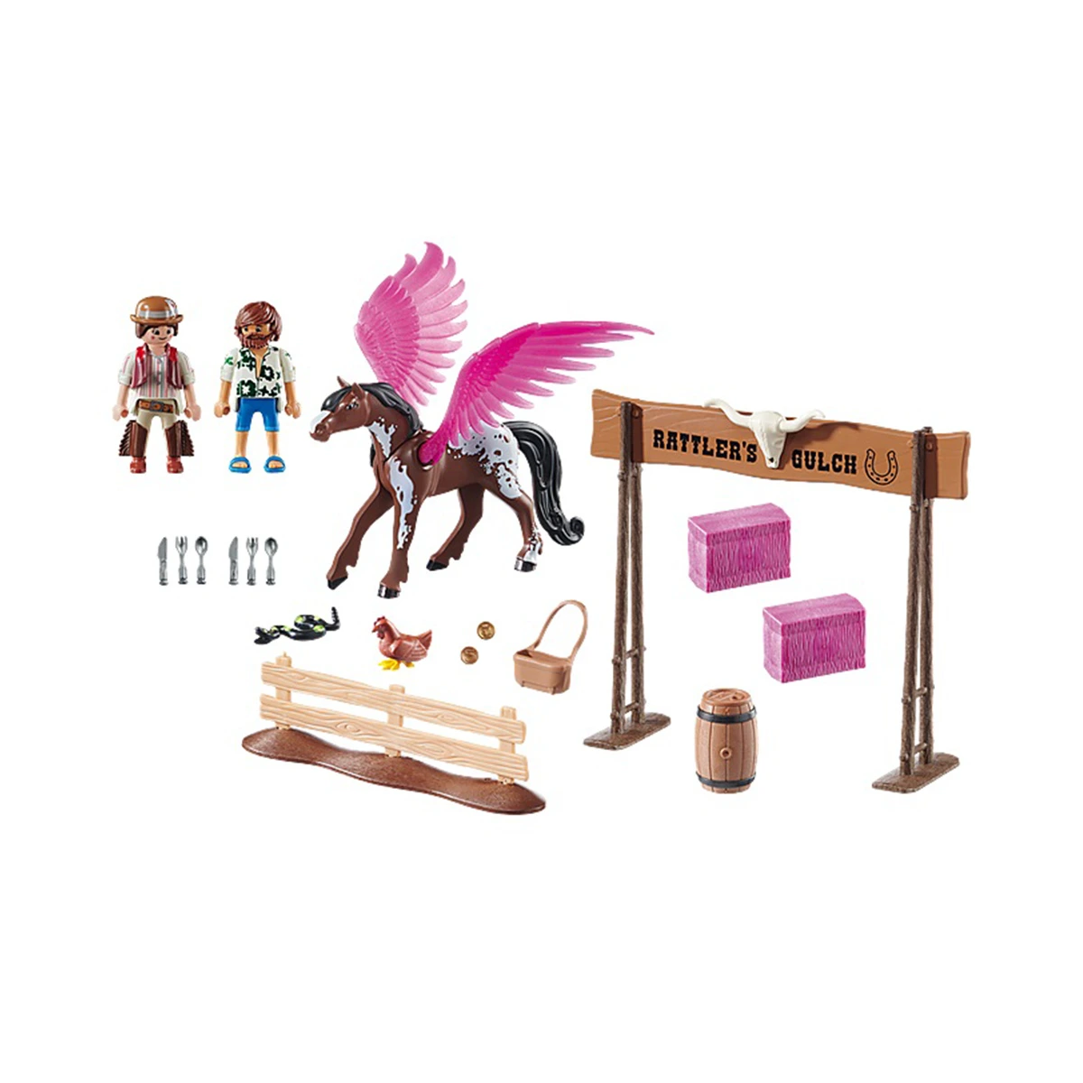 PLAYMOBIL THE MOVIE MARLA AND DEL IN THE WILD WEST 70074
