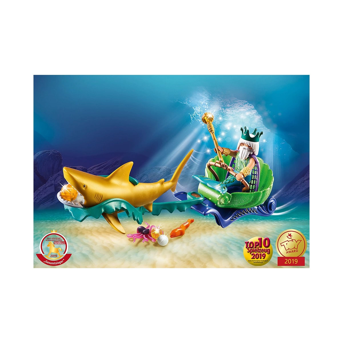 PLAYMOBIL ΒΑΣΙΛΙΑΣ ΘΑΛΑΣΣΑΣ ΜΕ ΑΜΑΞΑ ΚΑΡΧΑΡΙΑ 70097