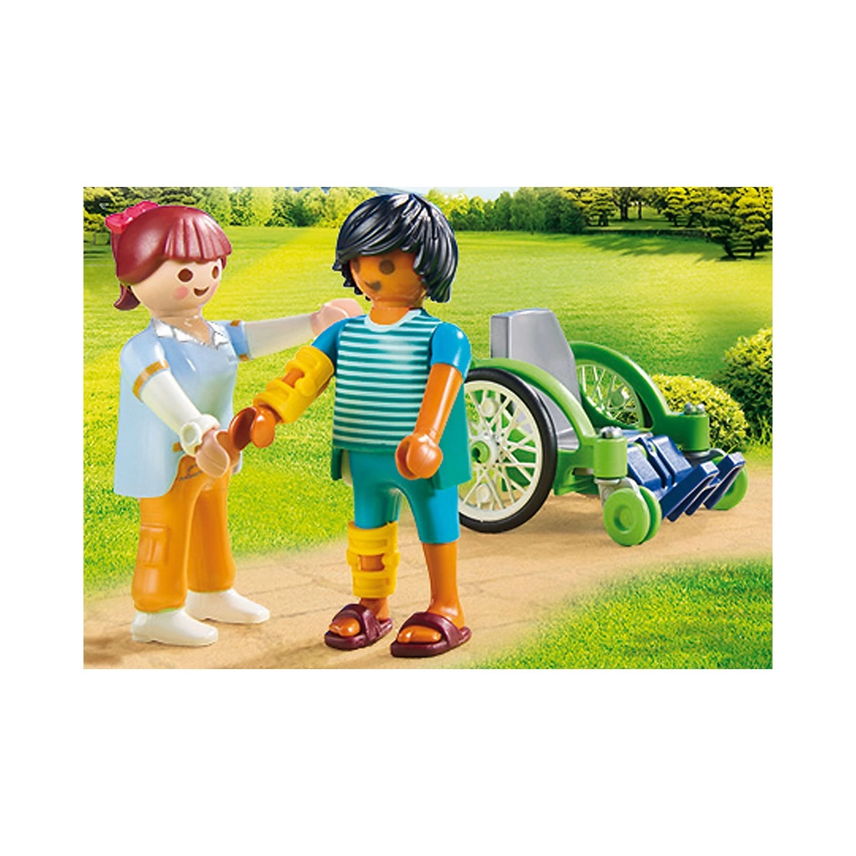 PLAYMOBIL ΑΣΘΕΝΗΣ ΜΕ ΚΑΡΟΤΣΑΚΙ 70193