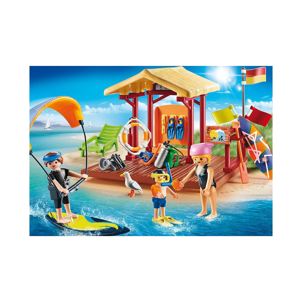 PLAYMOBIL ΣΧΟΛΗ ΘΑΛΑΣΣΙΩΝ ΣΠΟΡ 70090