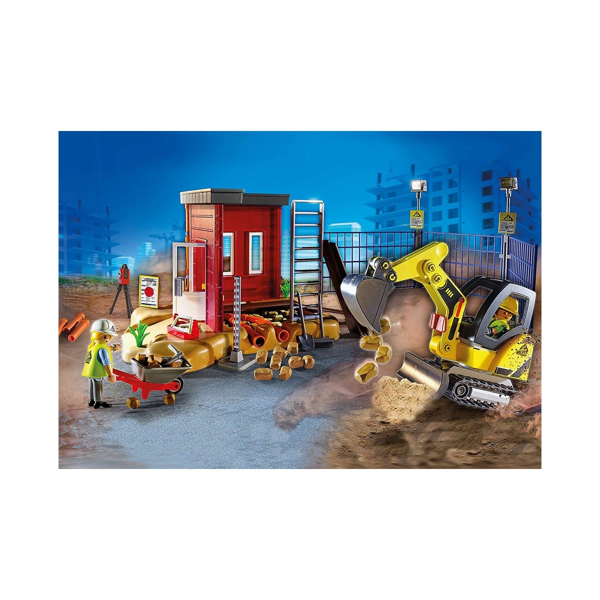 PLAYMOBIL ΜΙΚΡΟΣ ΕΚΣΚΑΦΕΑΣ ΜΕ ΕΡΠΥΣΤΡΙΕΣ ΚΑΙ ΔΟΜΙΚΑ ΣΤΟΙΧΕΙΑ 70443