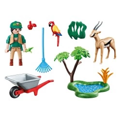 PLAYMOBIL GIFT SET "ΦΡΟΝΤΙΣΤΗΣ ΖΩΟΛΟΓΙΚΟΥ ΚΉΠΟΥ ΜΕ ΖΩΑΚΙΑ" 70295