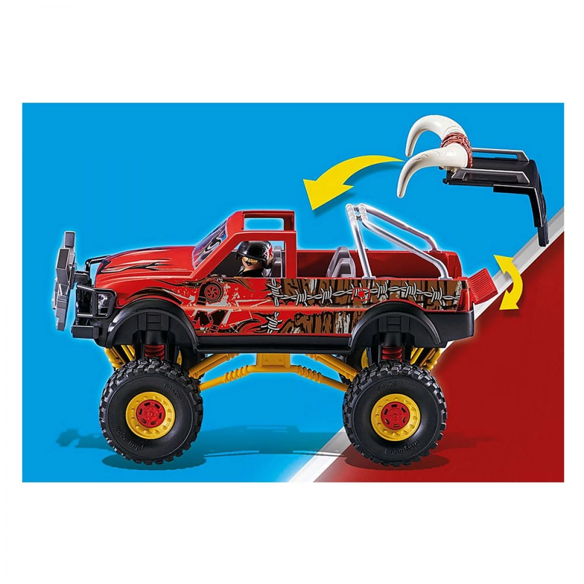 PLAYMOBIL MONSTER TRUCK ΚΟΚΚΙΝΟΣ ΤΑΥΡΟΣ 70549