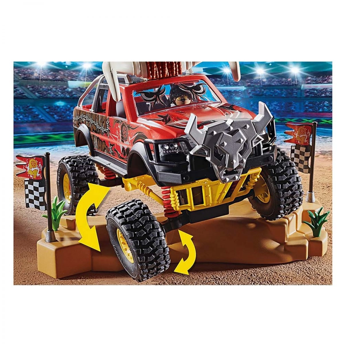 PLAYMOBIL MONSTER TRUCK ΚΟΚΚΙΝΟΣ ΤΑΥΡΟΣ 70549