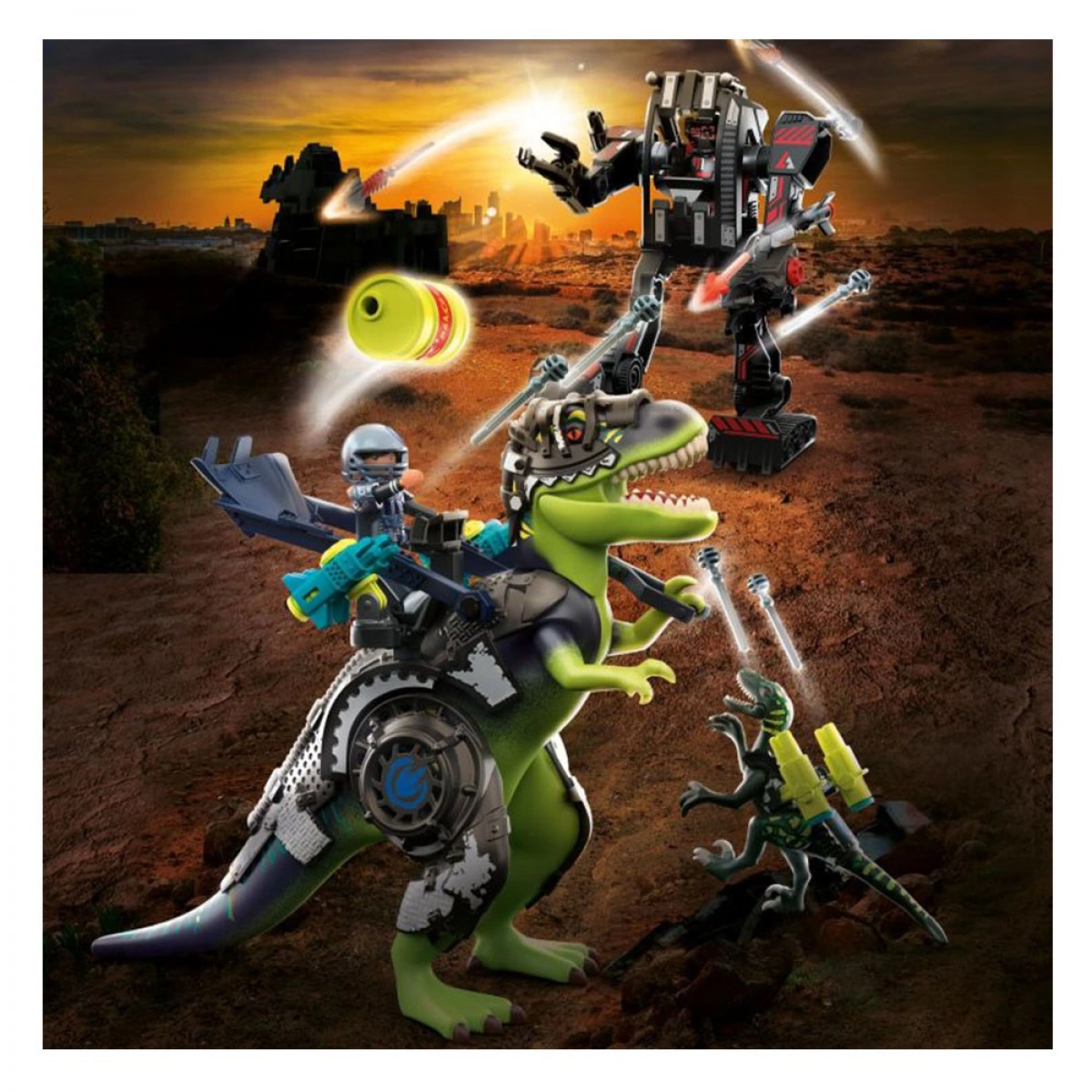 PLAYMOBIL ΣΠΙΝΟΣΑΥΡΟΣ ΜΕ ΔΙΠΛΗ ΠΑΝΟΠΛΙΑ 70625