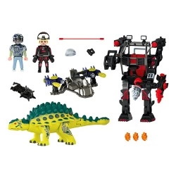 PLAYMOBIL ΑΓΚΥΛΟΣΑΥΡΟΣ ΜΕ ΜΑΧΗΤΗ ΕΝΑΝΤΙΟΝ ΡΟΜΠΟΤ 70626