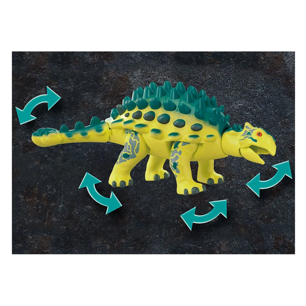 PLAYMOBIL ΑΓΚΥΛΟΣΑΥΡΟΣ ΜΕ ΜΑΧΗΤΗ ΕΝΑΝΤΙΟΝ ΡΟΜΠΟΤ 70626