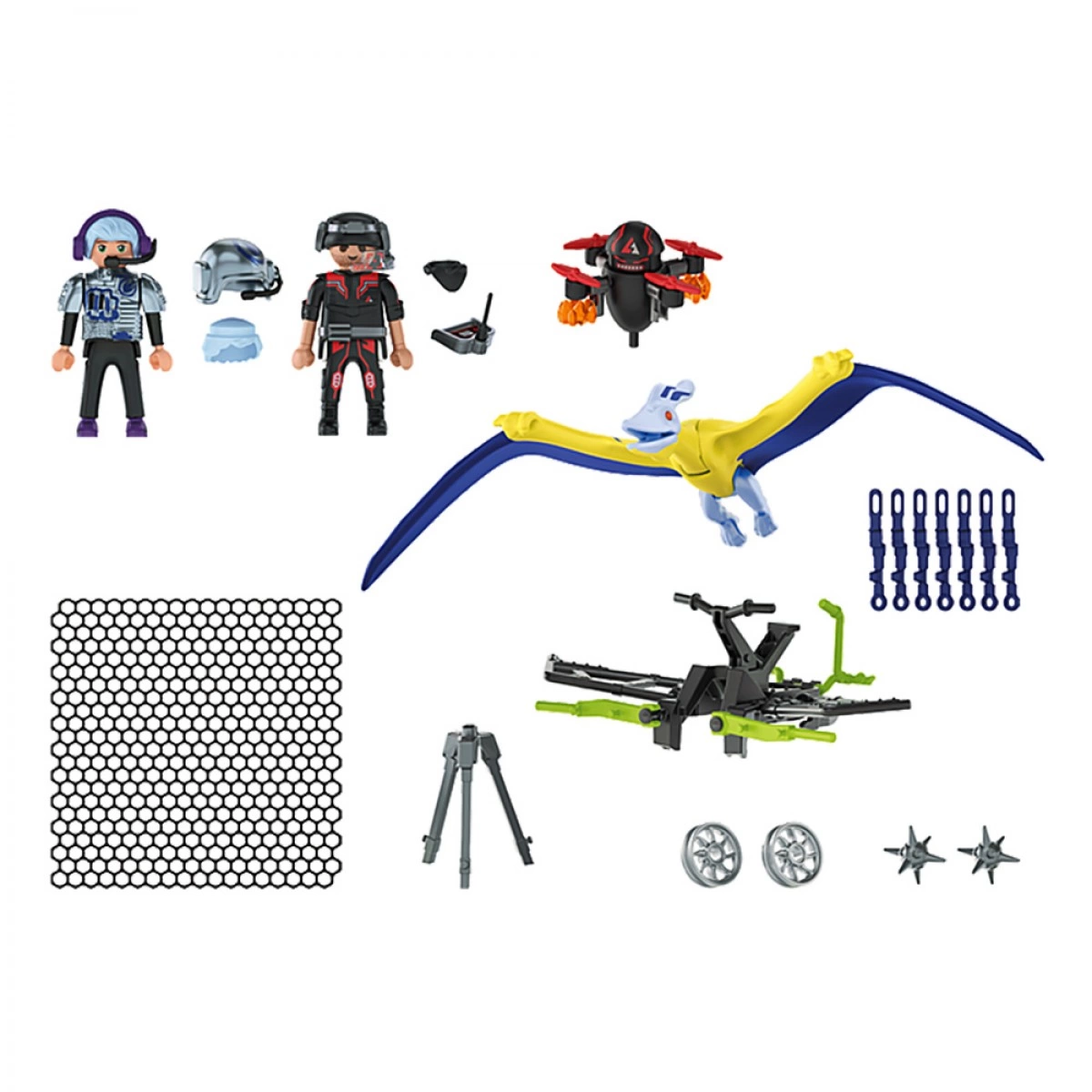 PLAYMOBIL ΠΤΕΡΟΔΑΧΤΥΛΟΣ ΚΑΙ ΜΑΧΗΤΕΣ ΜΕ DRONE 70628