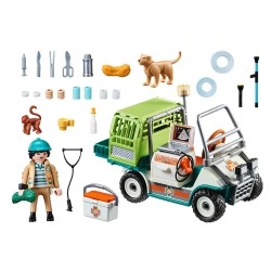 PLAYMOBIL ΚΤΗΝΙΑΤΡΟΣ ΜΕ ΟΧΗΜΑ ΖΩΟΛΟΓΙΚΟΥ ΚΗΠΟΥ 70346