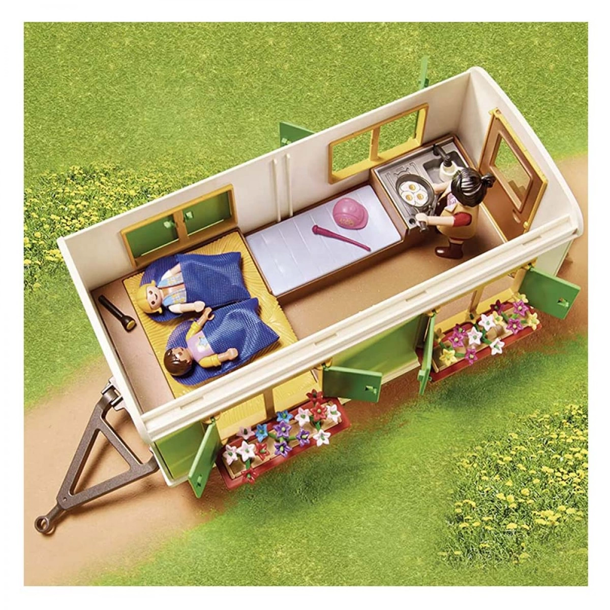 PLAYMOBIL ΚΑΤΑΣΚΗΝΩΣΗ ΜΕ ΤΡΟΧΟΣΠΙΤΟ ΚΑΙ ΠΟΝΥ 70510