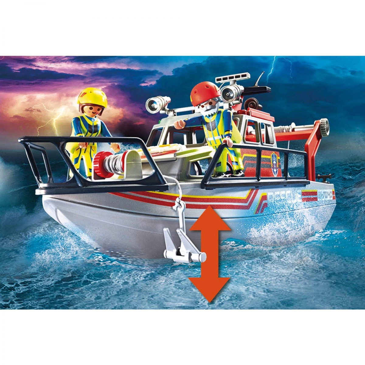 PLAYMOBIL ΕΠΙΧΕΙΡΗΣΗ ΠΥΡΟΣΒΕΣΗΣ/ΣΚΑΦΟΣ ΔΙΑΣΩΣΗΣ 70140