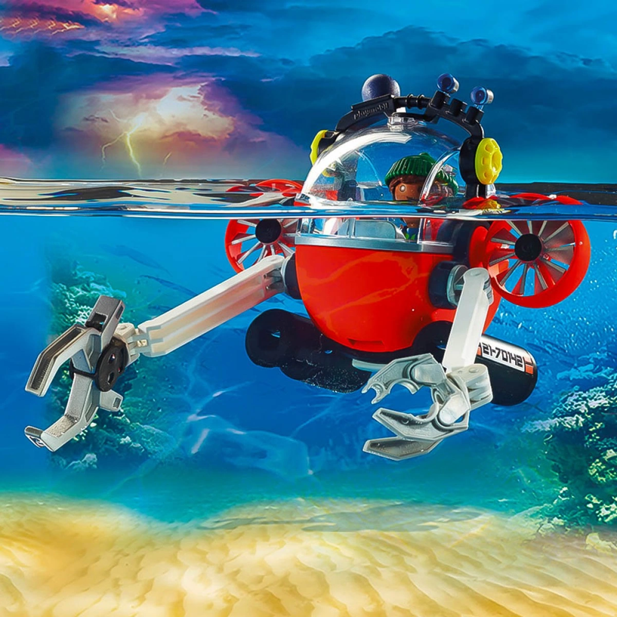 PLAYMOBIL ΕΠΙΧΕΙΡΗΣΗ ΥΠΟΒΡΥΧΙΟΥ ΚΑΘΑΡΙΣΜΟΥ 70142