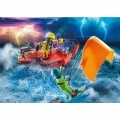 PLAYMOBIL ΕΠΙΧΕΙΡΗΣΗ ΔΙΑΣΩΣΗΣ KITESURFER ΜΕ ΣΚΑΦΟΣ 70144
