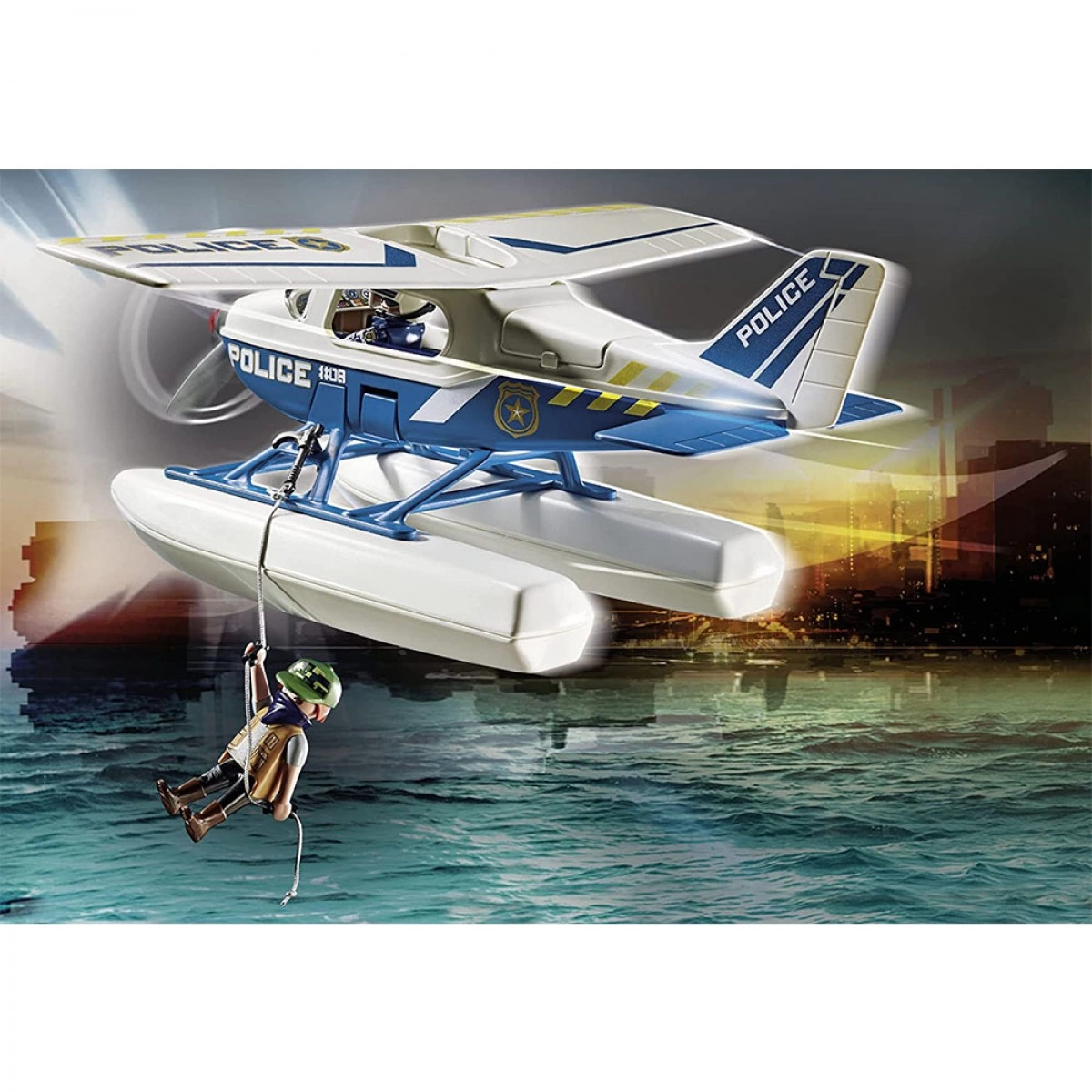 PLAYMOBIL ΚΑΤΑΔΙΩΞΗ ΛΑΘΡΕΜΠΟΡΟΥ ΑΠΟ ΑΣΤΥΝΟΜΙΚΟ ΥΔΡΟΠΛΑΝΟ 70779
