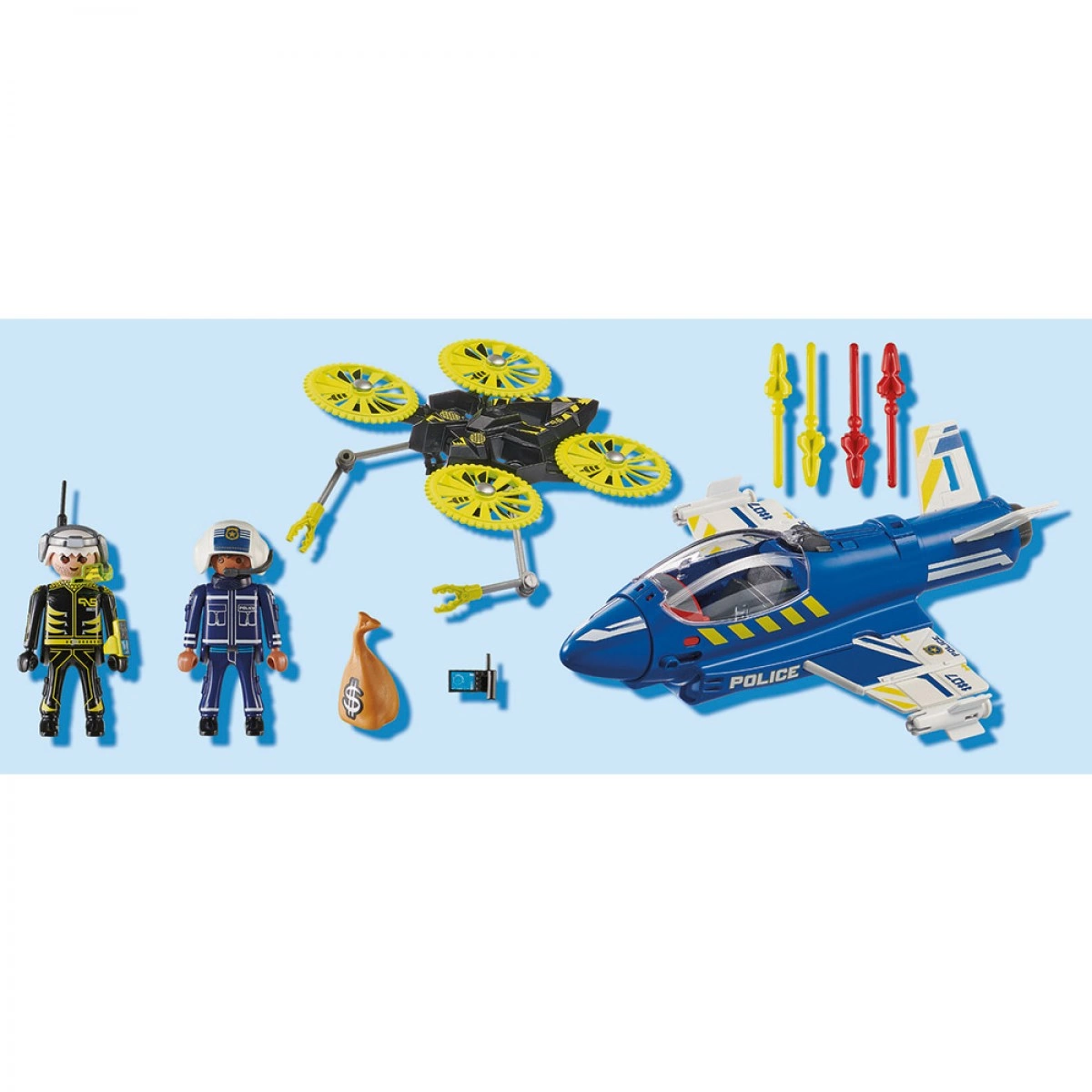 PLAYMOBIL ΚΑΤΑΔΙΩΞΗ DRONE ΑΠΟ ΑΣΤΥΝΟΜΙΚΟ ΤΖΕΤ 70780