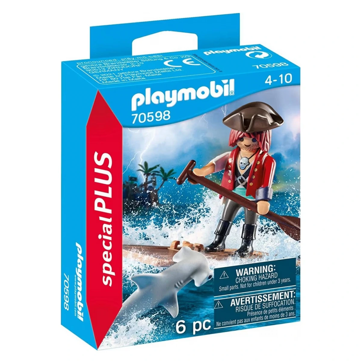PLAYMOBIL ΠΕΙΡΑΤΗΣ ΜΕ ΣΧΕΔΙΑ & ΣΦΥΡΟΚΕΦ. ΚΑΡΧΑΡΙΑΣ 70598