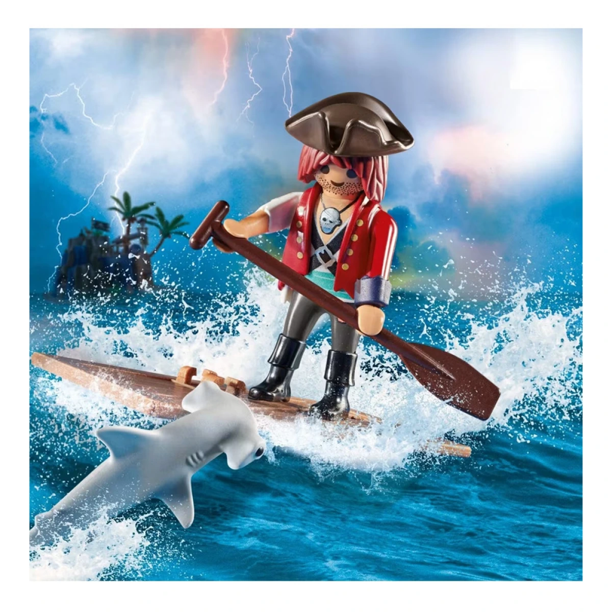 PLAYMOBIL ΠΕΙΡΑΤΗΣ ΜΕ ΣΧΕΔΙΑ & ΣΦΥΡΟΚΕΦ. ΚΑΡΧΑΡΙΑΣ 70598