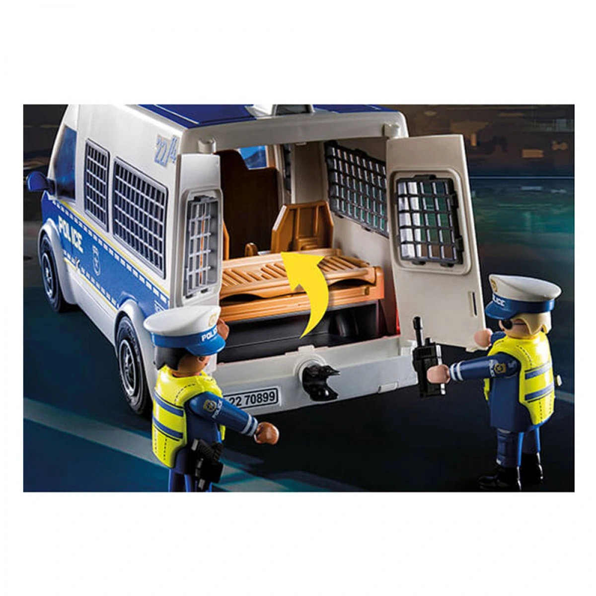 PLAYMOBIL  POLICE BUS WITH LIGHTS AND SOUND 70899