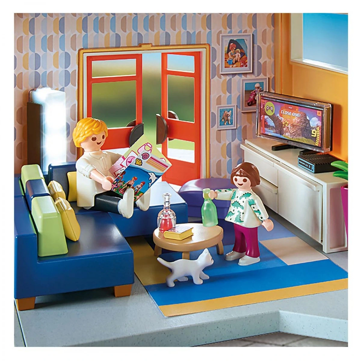 PLAYMOBIL  MODERN LIVING ROOM 70989