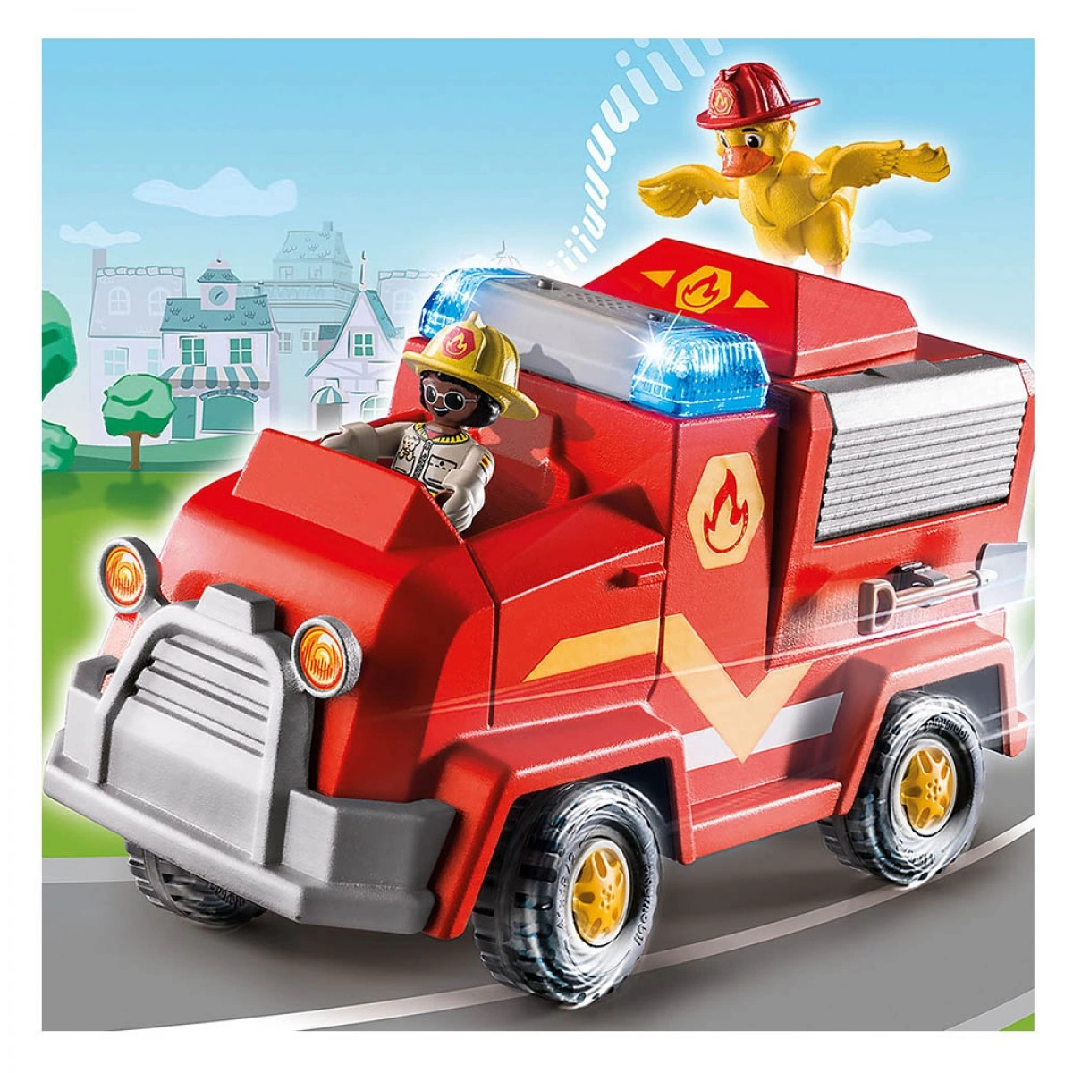 PLAYMOBIL DUCK ON CALL- ΟΧΗΜΑ ΠΥΡΟΣΒΕΣΤΙΚΗΣ / ΚΑΝΟΝΙ ΝΕΡΟΥ 70914