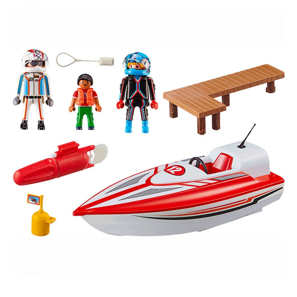 PLAYMOBIL ΑΓΩΝΙΣΤΙΚΟ ΤΑΧΥΠΛΟΟ ΣΚΑΦΟΣ ΜΕ ΜΟΤΕΡ 70744