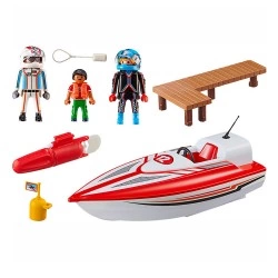 PLAYMOBIL ΑΓΩΝΙΣΤΙΚΟ ΤΑΧΥΠΛΟΟ ΣΚΑΦΟΣ ΜΕ ΜΟΤΕΡ 70744