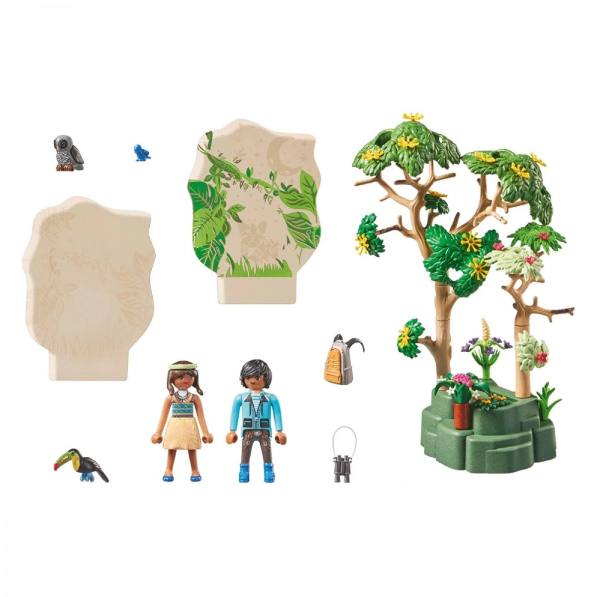 PLAYMOBIL ΦΩΤΙΖΟΜΕΝΟ ΤΡΟΠΙΚΟ ΔΕΝΤΡΟ / ΕΞΕΡΕΥΝΗΤΕΣ 71009