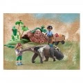 PLAYMOBIL CHILDREN ANIMAL CAREGIVERS WITH ANTEATER 71012