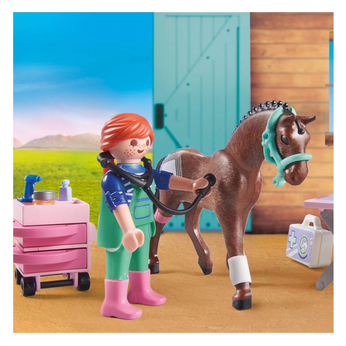 PLAYMOBIL ΚΤΗΝΙΑΤΡΕΙΟ ΑΛΟΓΩΝ  71241