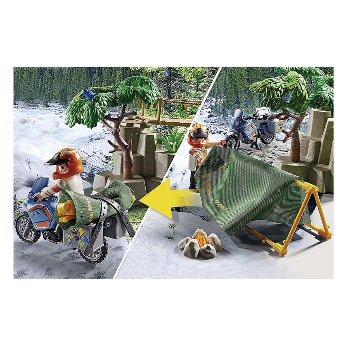 PLAYMOBIL ΕΠΕΙΧΗΡΗΣΗ ΔΙΑΣΩΣΗΣ ΜΟΤΟΣΙΚΛΕΤΙΣΤΗ ΣΤΟ ΒΟΥΝΟ 70663