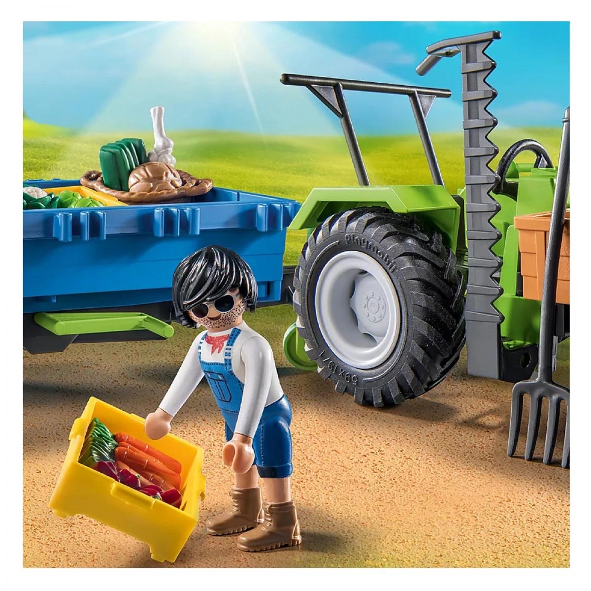 PLAYMOBIL ΑΓΡΟΤΙΚΟ ΤΡΑΚΤΕΡ ΜΕ ΚΑΡΟΤΣΑ 71249