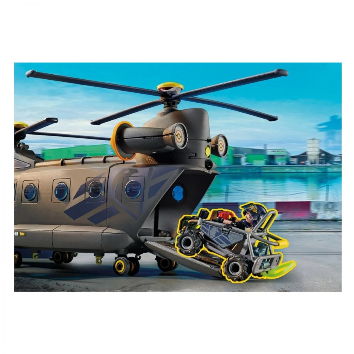 PLAYMOBIL ΕΛΙΚΟΠΤΕΡΟ ΕΙΔΙΚΩΝ ΔΥΝΑΜΕΩΝ ΜΕ 2 ΕΛΙΚΕΣ 71149