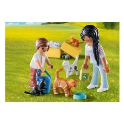 PLAYMOBIL ΟΙΚΟΓΕΝΕΙΑ ΜΕ ΓΑΤΟΥΛΕΣ 71309