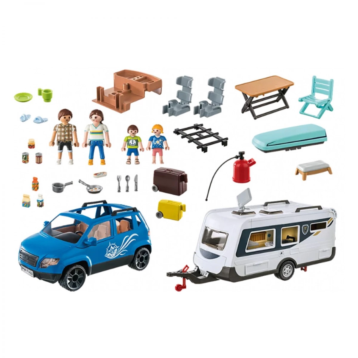 PLAYMOBIL ΟΙΚΟΓΕΝΕΙΑΚΕΣ ΔΙΑΚΟΠΕΣ ΜΕ ΤΡΟΧΟΣΠΙΤΟ 71423