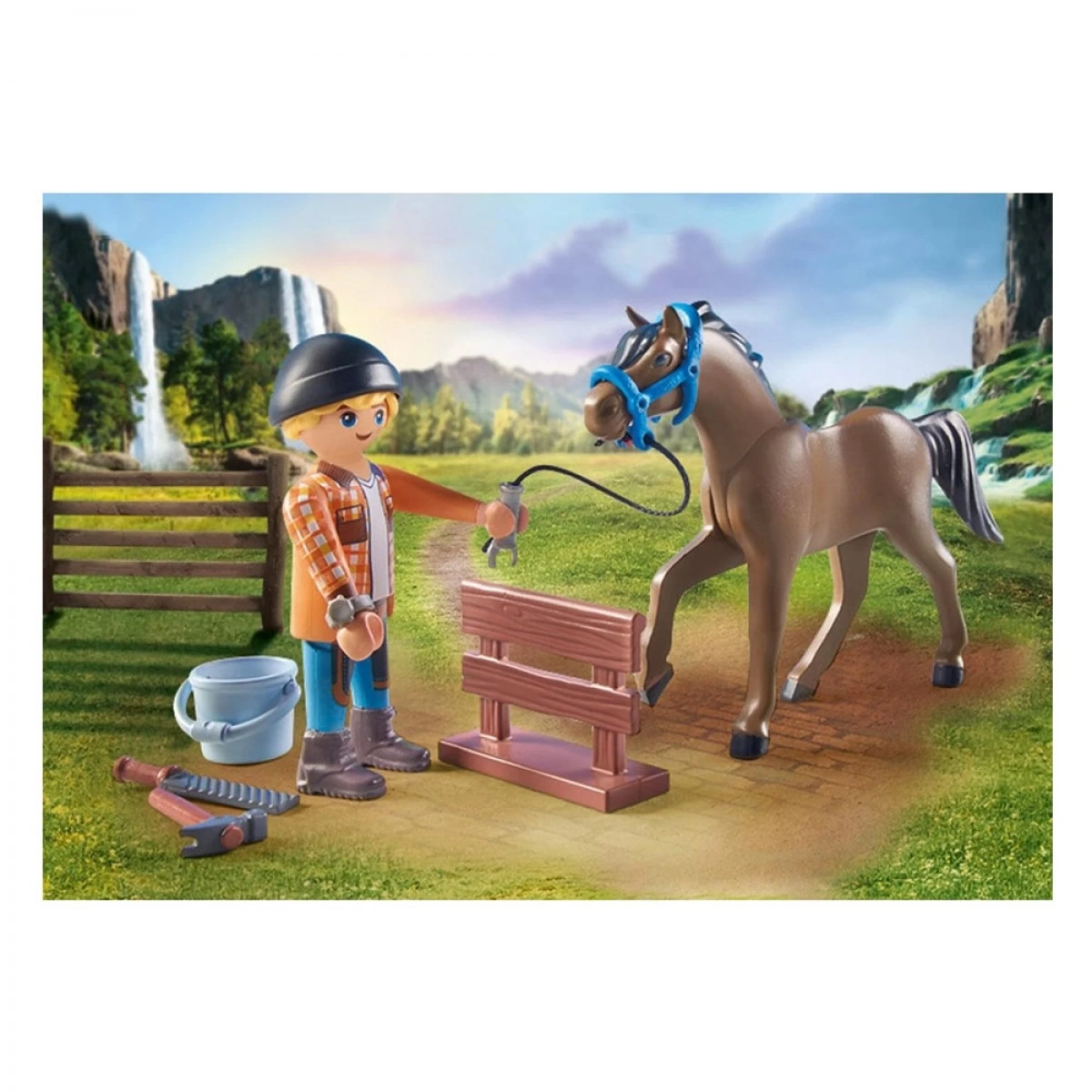 PLAYMOBIL Ο ΠΕΤΑΛΩΤΗΣ BEN ΜΕ ΤΟ ΑΛΟΓΟ ACHILLES 71357