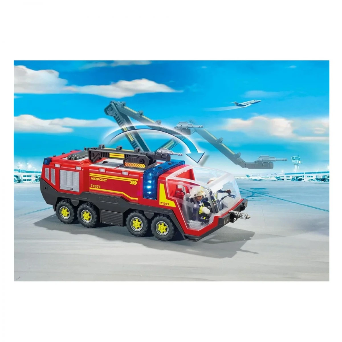 PLAYMOBIL ΠΥΡΟΣΒΕΣΤΙΚΟ ΟΧΗΜΑ ΜΕ ΦΩΤΑ, ΗΧΟ & ΠΥΡΟΣΒΕΣΤΙΚΟ ΚΑΝΟΝΙ 71371