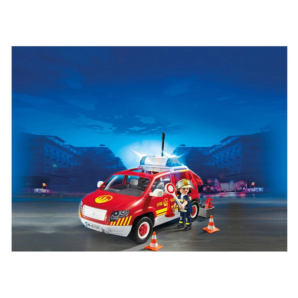 PLAYMOBIL ΟΧΗΜΑ ΑΡΧΙΠΥΡΑΡΧΟΥ ΜΕ ΦΑΡΟ ΚΑΙ ΣΕΙΡΗΝΑ 71375