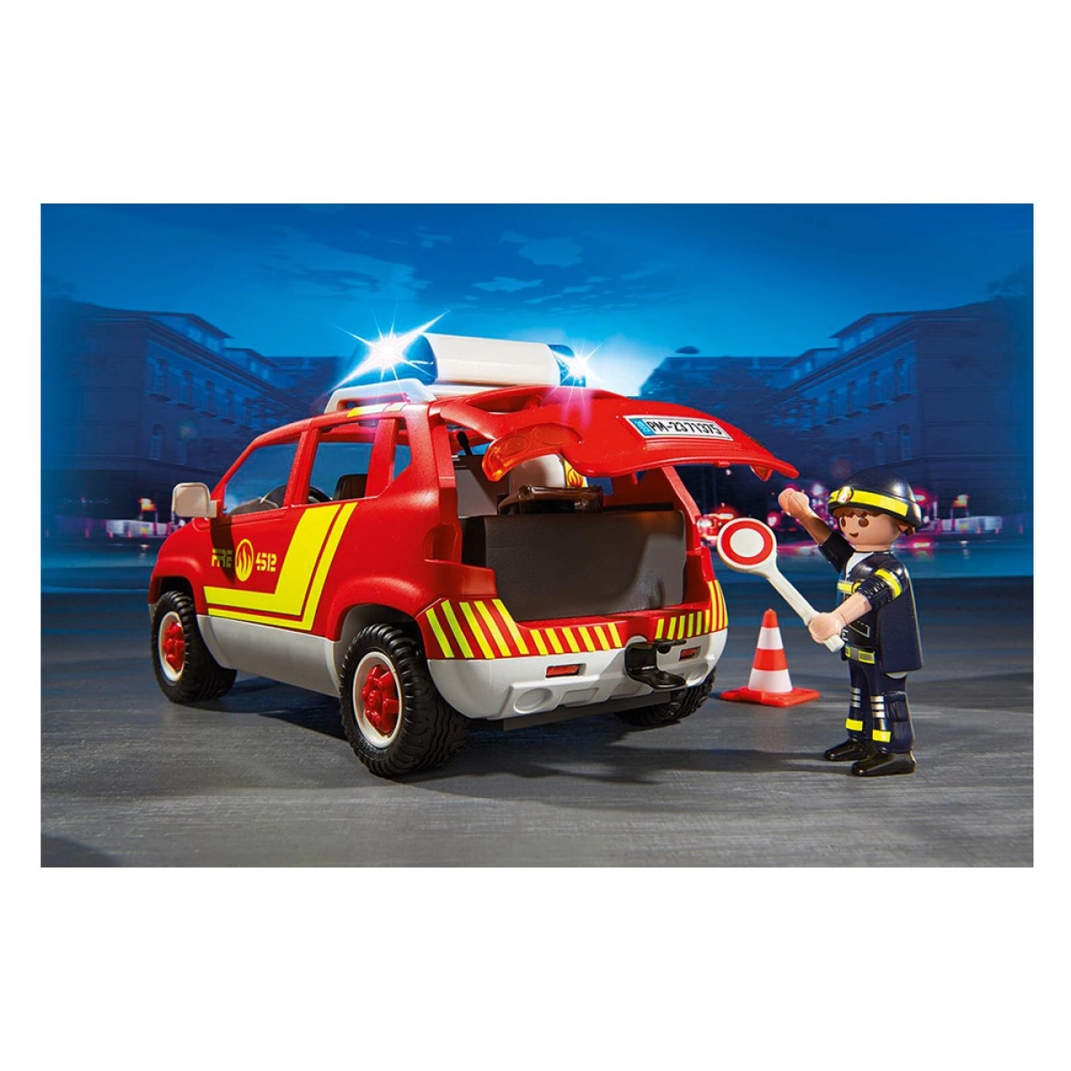 PLAYMOBIL ΟΧΗΜΑ ΑΡΧΙΠΥΡΑΡΧΟΥ ΜΕ ΦΑΡΟ ΚΑΙ ΣΕΙΡΗΝΑ 71375