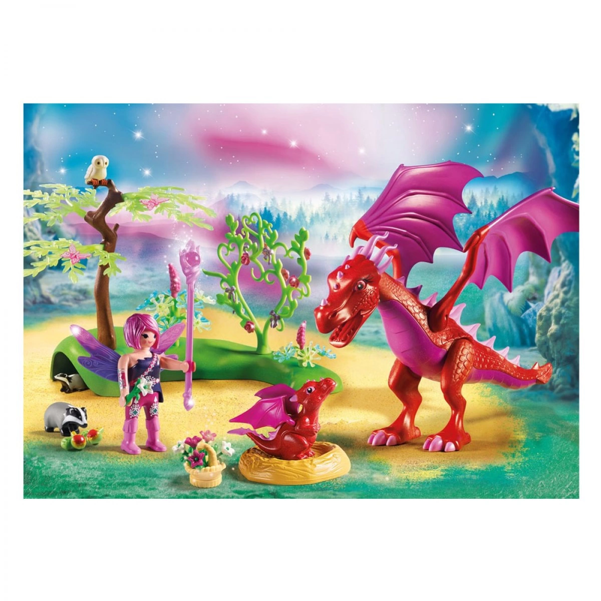 PLAYMOBIL ΔΡΑΚΟΜΑΜΑ ΜΕ ΤΟ ΜΙΚΡΟ ΤΗΣ 71586
