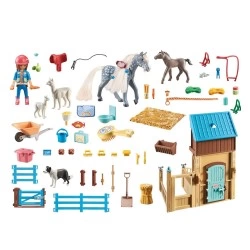 PLAYMOBIL PB ΣΤΑΒΛΟΣ ΑΛΟΓΩΝ /AMELIA & WHISPER 71353