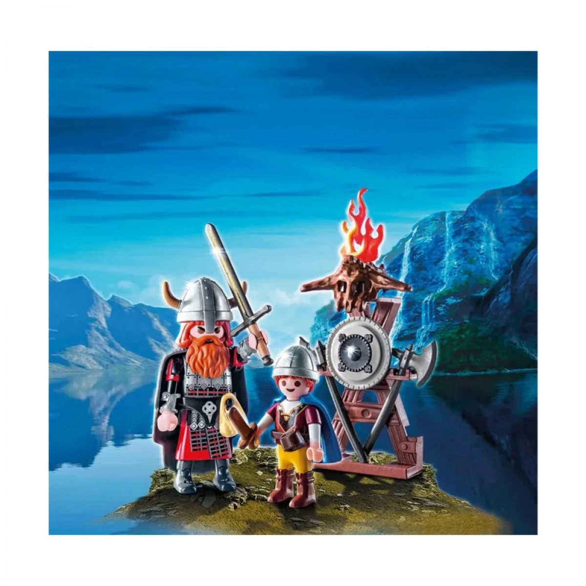 PLAYMOBIL ΒΙΚΙΝΓΚ ΜΕ ΠΑΙΔΑΚΙ ΚΑΙ ΟΠΛΑ 9209
