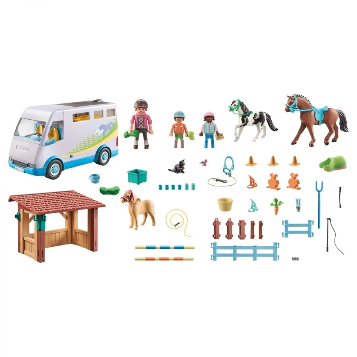 PLAYMOBIL ΜΑΘΗΜΑΤΑ ΙΠΠΑΣΙΑΣ ΟΧΗΜΑ ΜΕΤΑΦΟΡΑΣ ΑΛΟΓΩΝ 71493