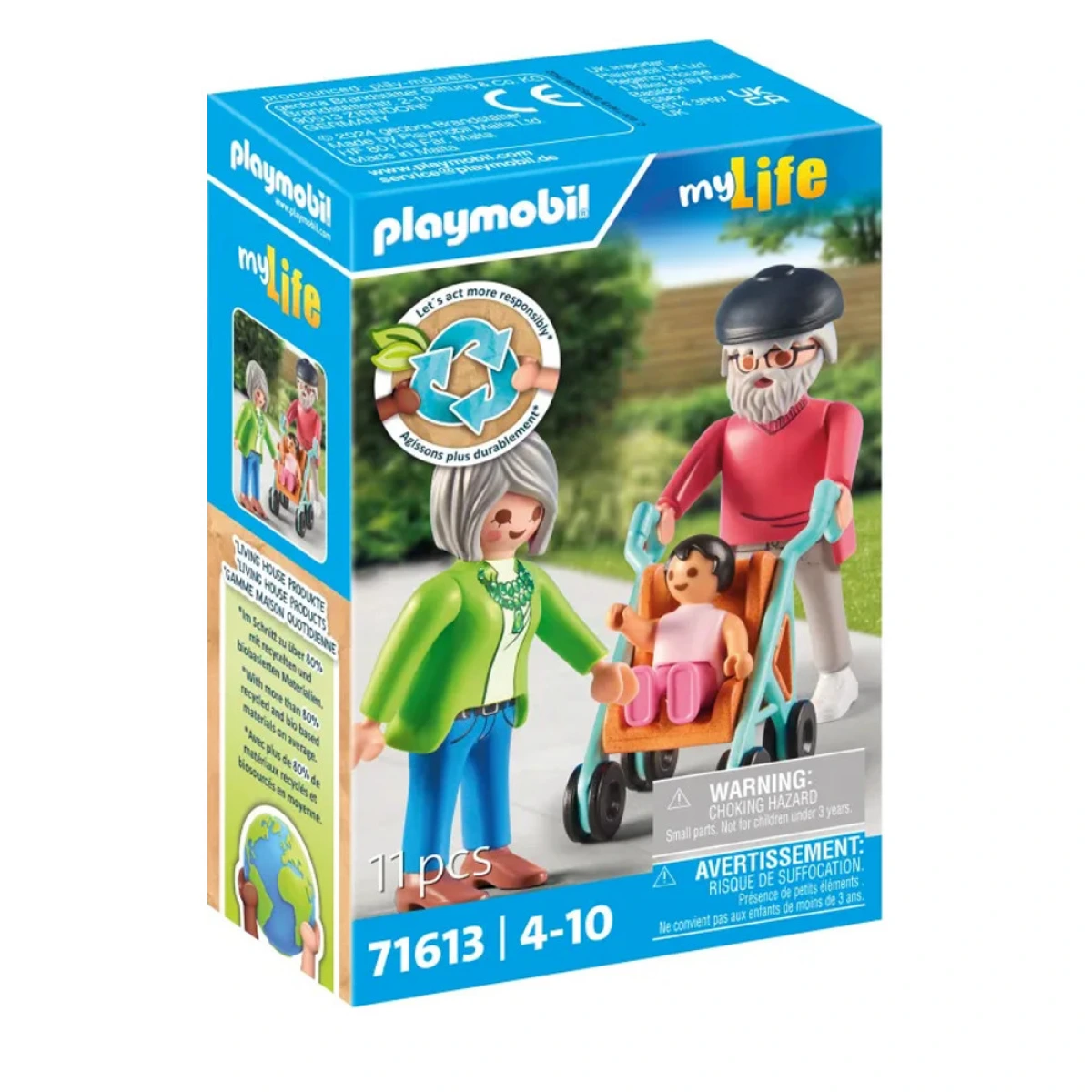 PLAYMOBIL ΠΑΠΠΟΥΣ ΚΑΙ ΓΙΑΓΙΑ ΜΕ ΜΩΡΟ 71613